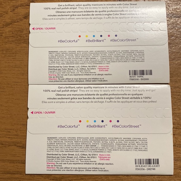 Color Street nail strips, 2 sets, holiday, NIP - Picture 3 of 10